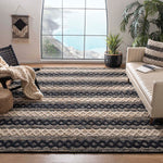 Safavieh Natural Fiber 568 Rug, NF568 - BLACK / IVORY