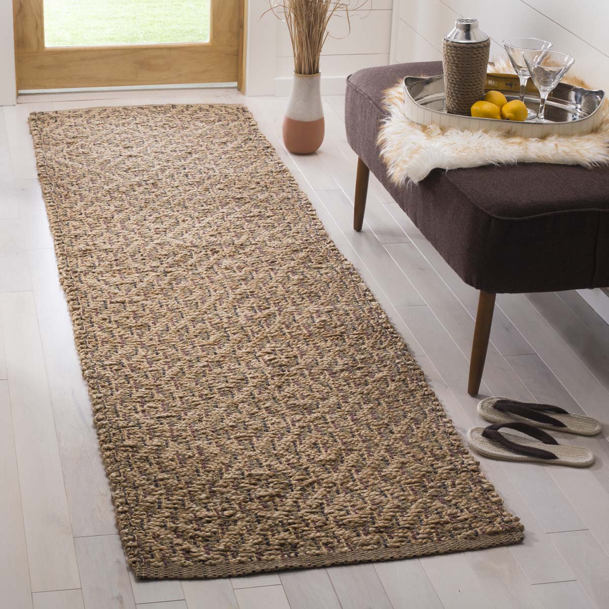 Safavieh Natural Fiber 873 Rug, NF873 - NATURAL / RED