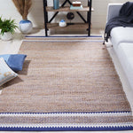 Safavieh Natural Fiber 874 Rug, NF874 - NATURAL / NAVY