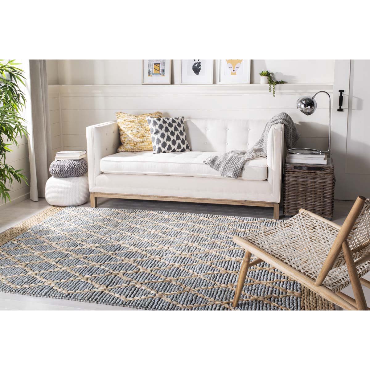 Safavieh Natural Fiber 951 Rug, NF951 - LIGHT BLUE