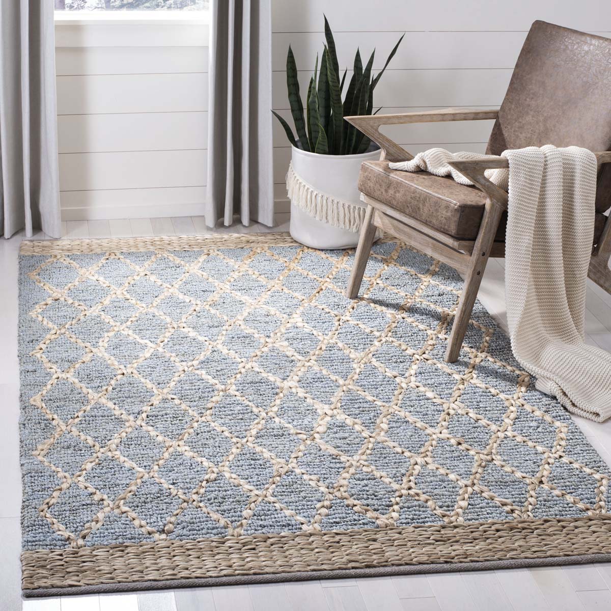 Safavieh Natural Fiber 951 Rug, NF951 - LIGHT BLUE