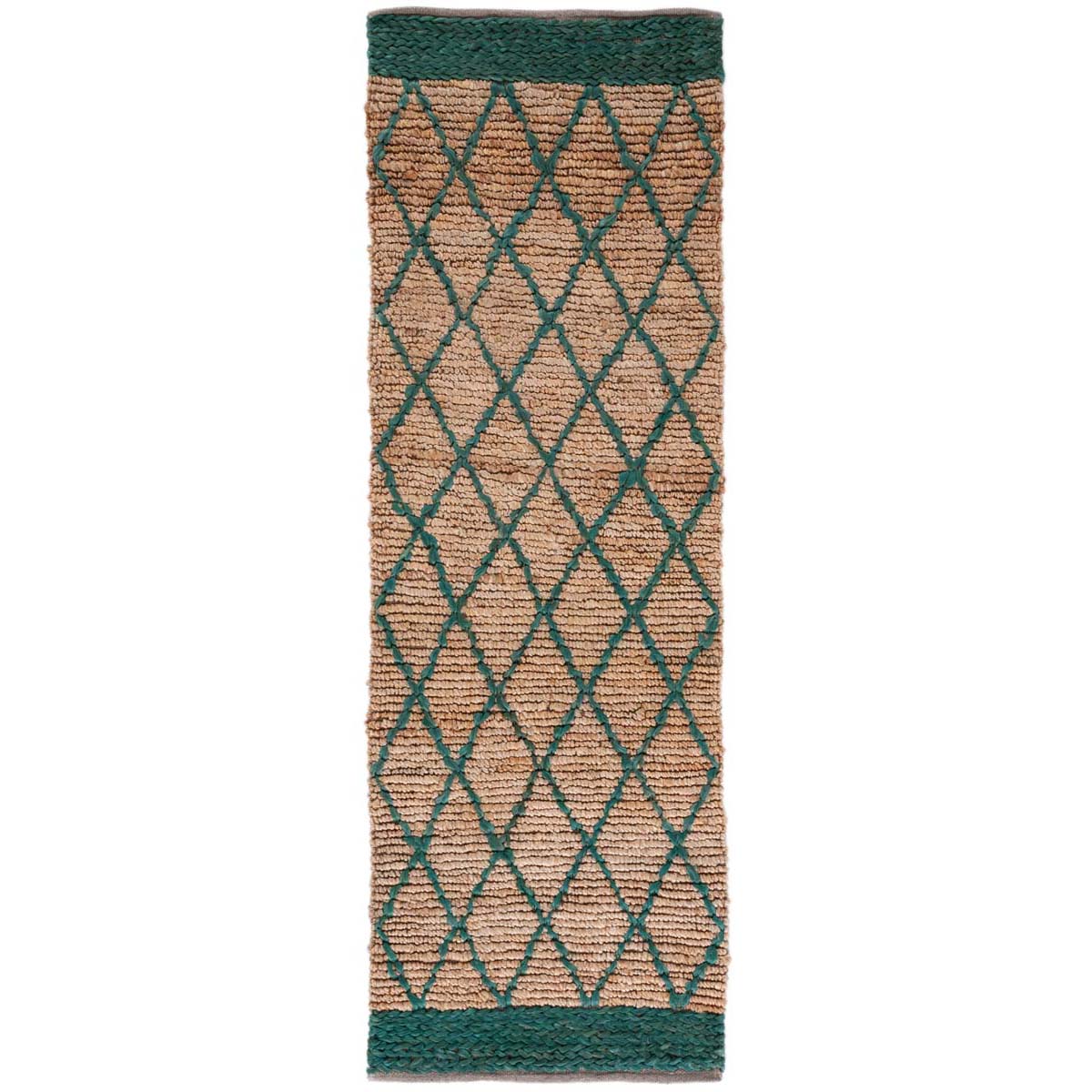 Safavieh Natural Fiber 951 Rug, NF951 - NATURAL / DARK GREEN
