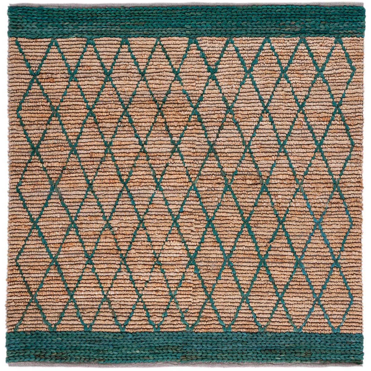 Safavieh Natural Fiber 951 Rug, NF951 - NATURAL / DARK GREEN