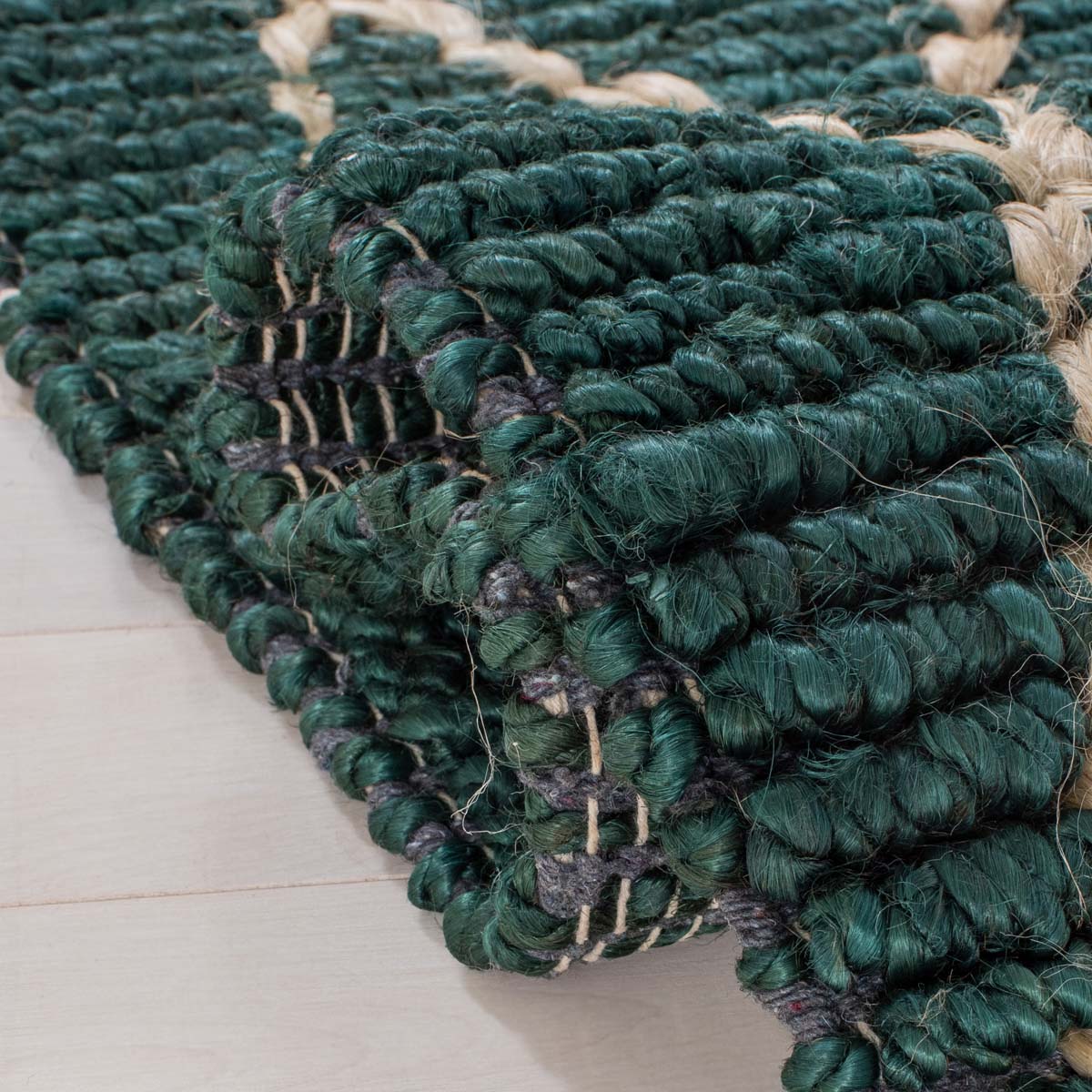 Safavieh Natural Fiber 951 Rug, NF951 - DARK GREEN / NATURAL