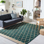 Safavieh Natural Fiber 951 Rug, NF951 - DARK GREEN / NATURAL