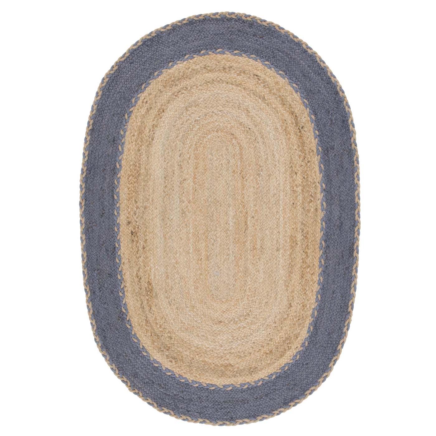 Safavieh Natural Fiber 261 Rug, NFB261 - NATURAL / DARK GREY