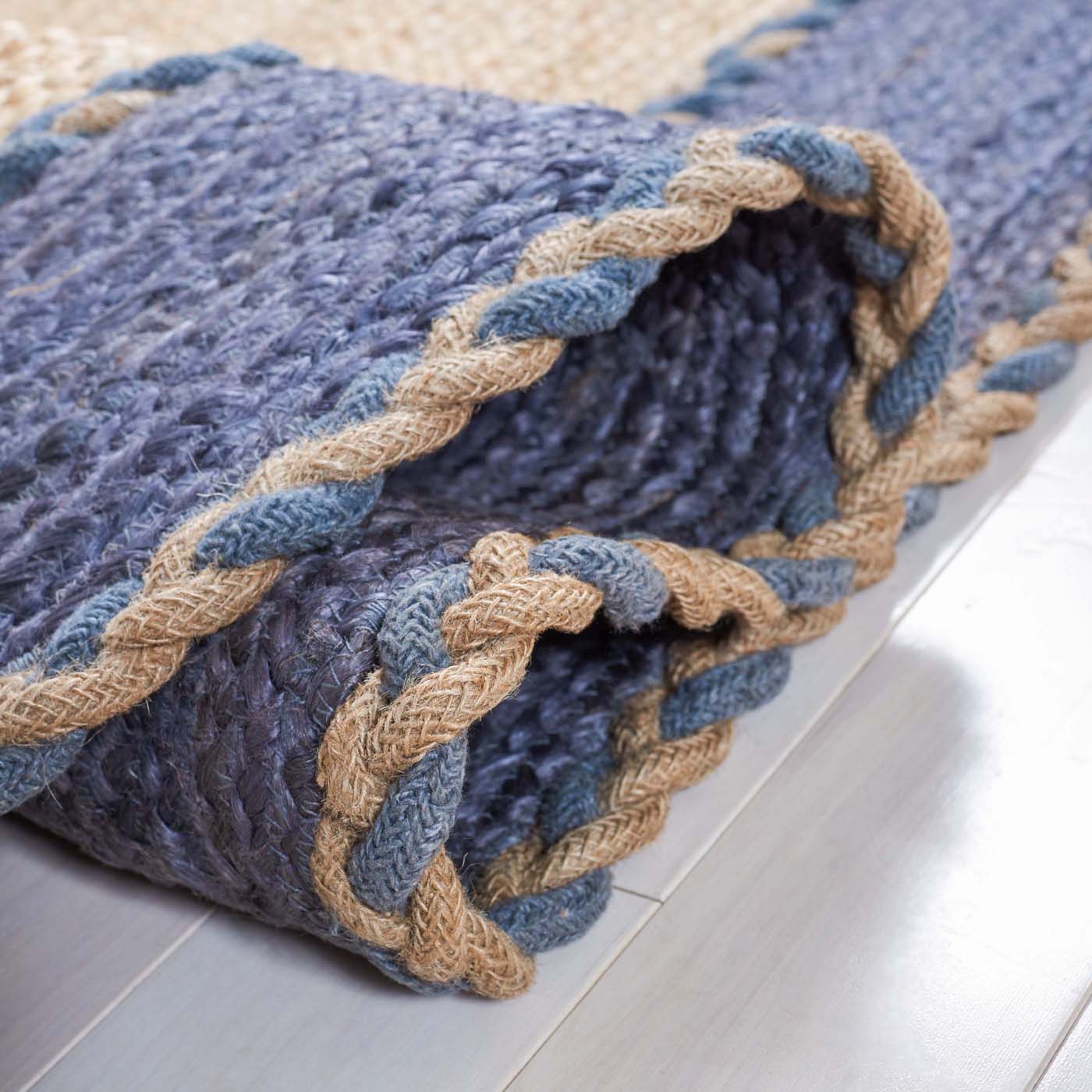 Safavieh Natural Fiber 261 Rug, NFB261 - NATURAL / DARK GREY