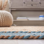 Safavieh Natural Fiber 261 Rug, NFB261 - NATURAL / BLUE