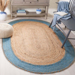 Safavieh Natural Fiber 261 Rug, NFB261 - NATURAL / BLUE