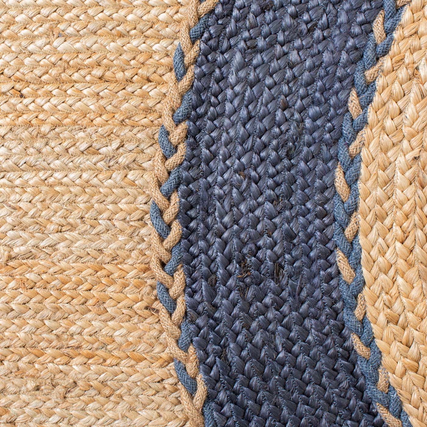 Safavieh Natural Fiber 261 Rug, NFB261 - NATURAL / NAVY