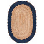 Safavieh Natural Fiber 261 Rug, NFB261 - NATURAL / NAVY