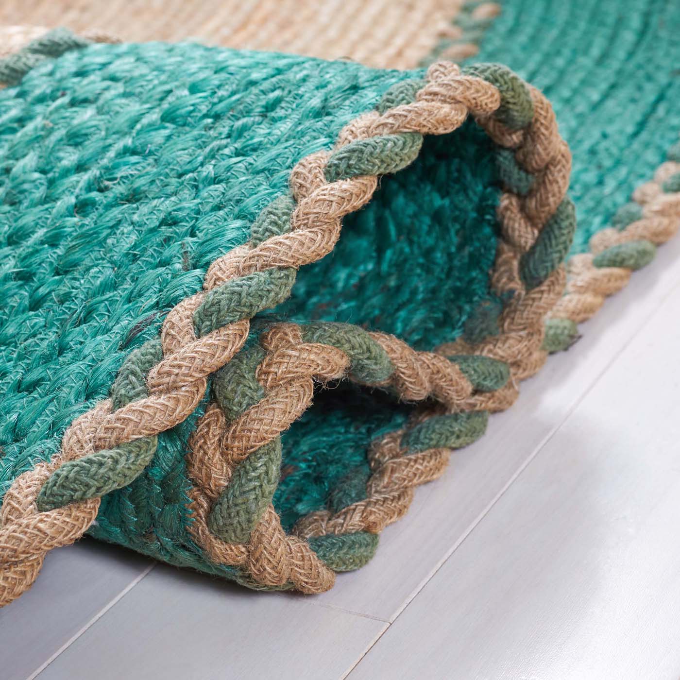 Safavieh Natural Fiber 261 Rug, NFB261 - NATURAL / GREEN