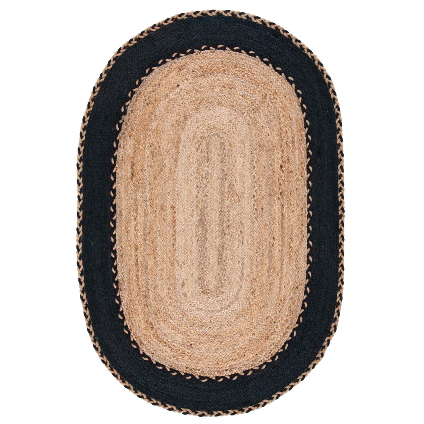 Safavieh Natural Fiber 261 Rug, NFB261 - NATURAL / BLACK