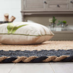 Safavieh Natural Fiber 261 Rug, NFB261 - NATURAL / BLACK