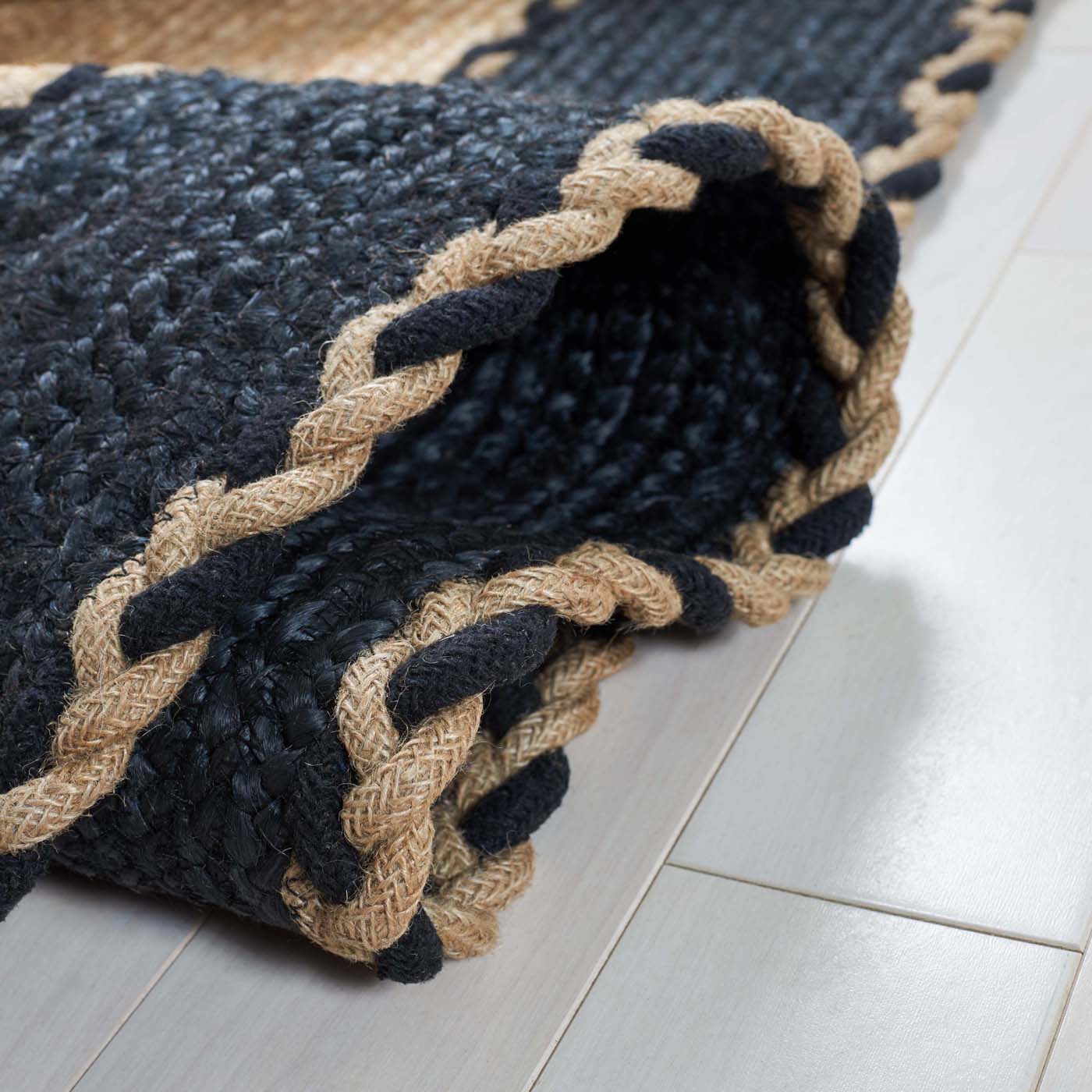 Safavieh Natural Fiber 261 Rug, NFB261 - NATURAL / BLACK