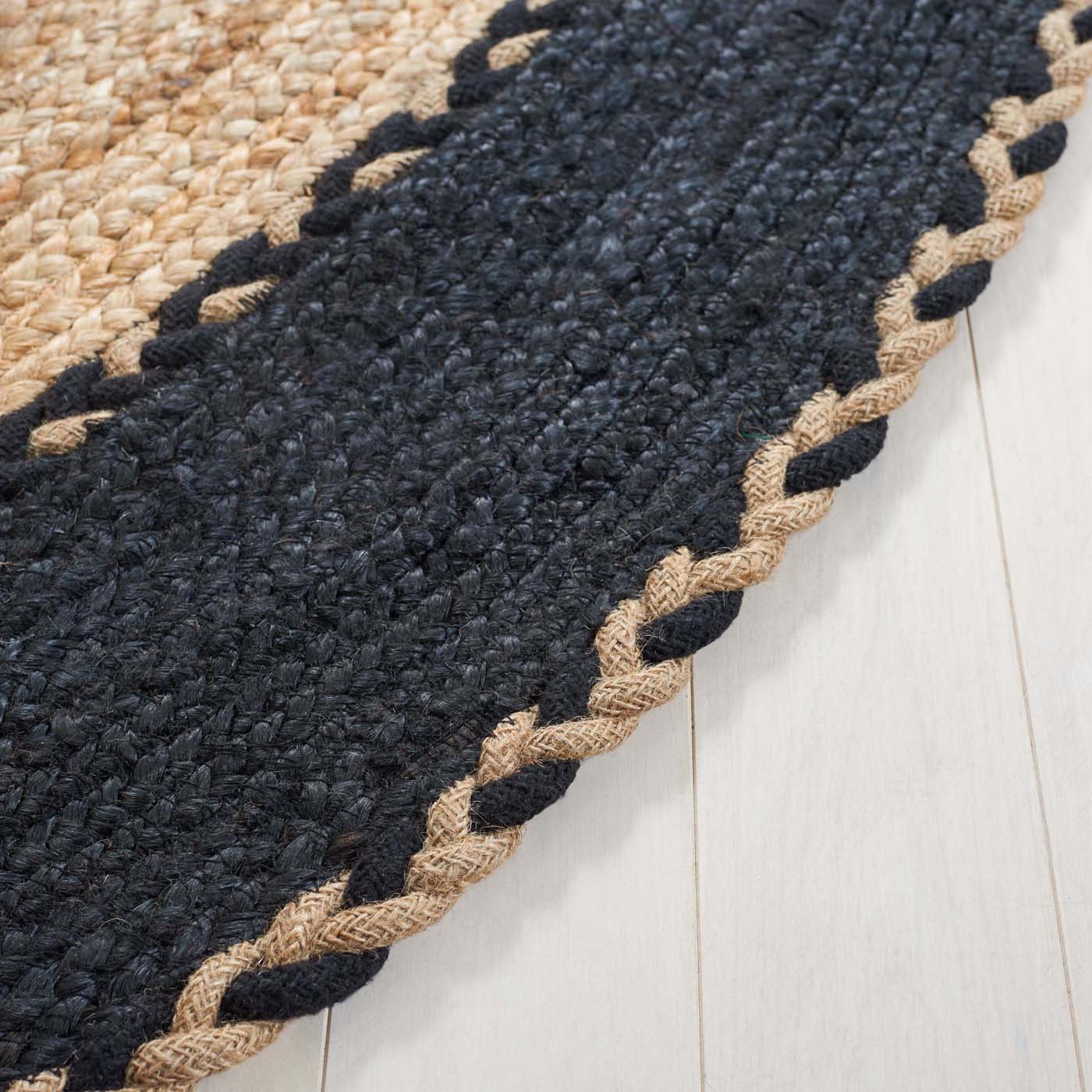 Safavieh Natural Fiber 261 Rug, NFB261 - NATURAL / BLACK