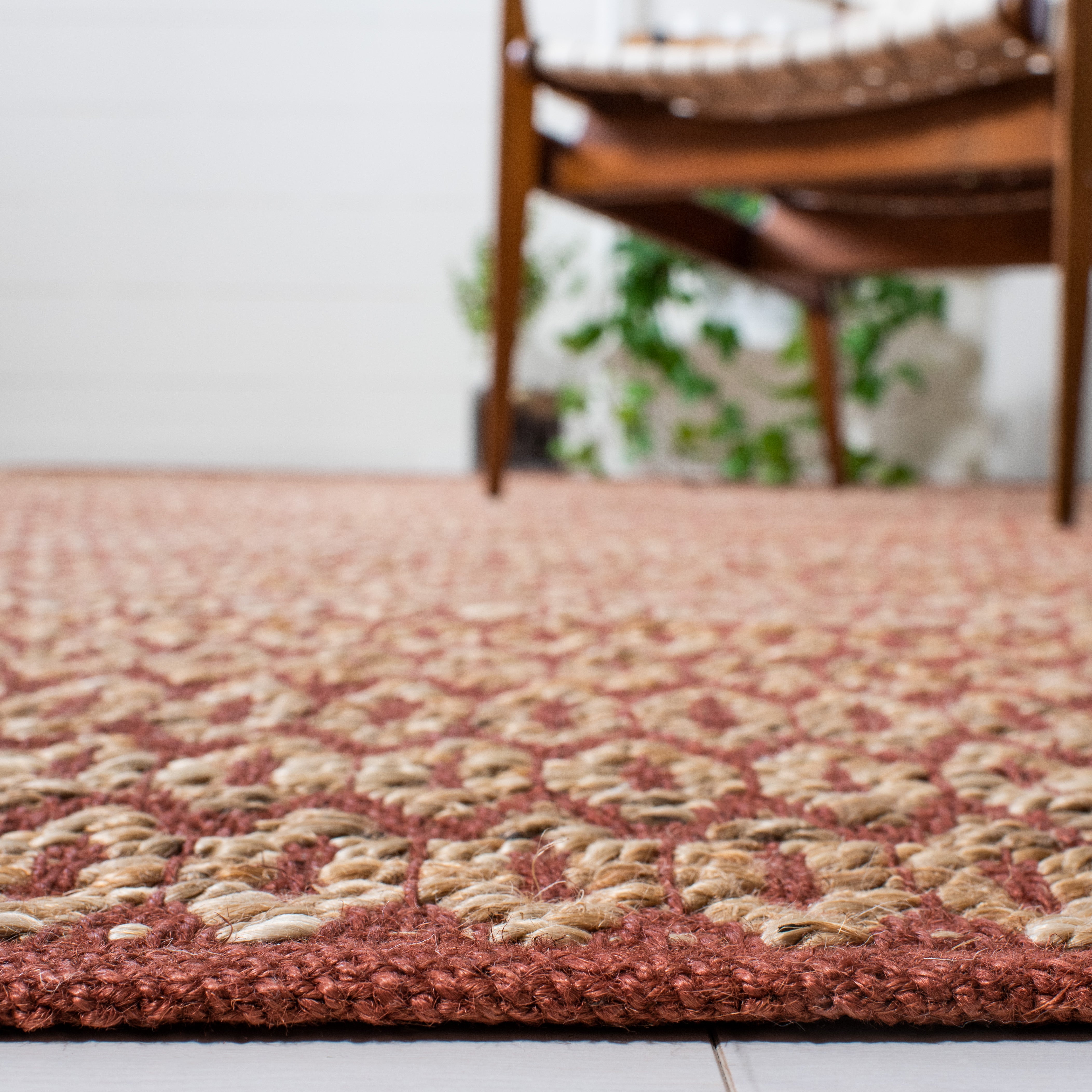Safavieh Natural Fiber 701 Rug, NFB701 - NATURAL / RUST