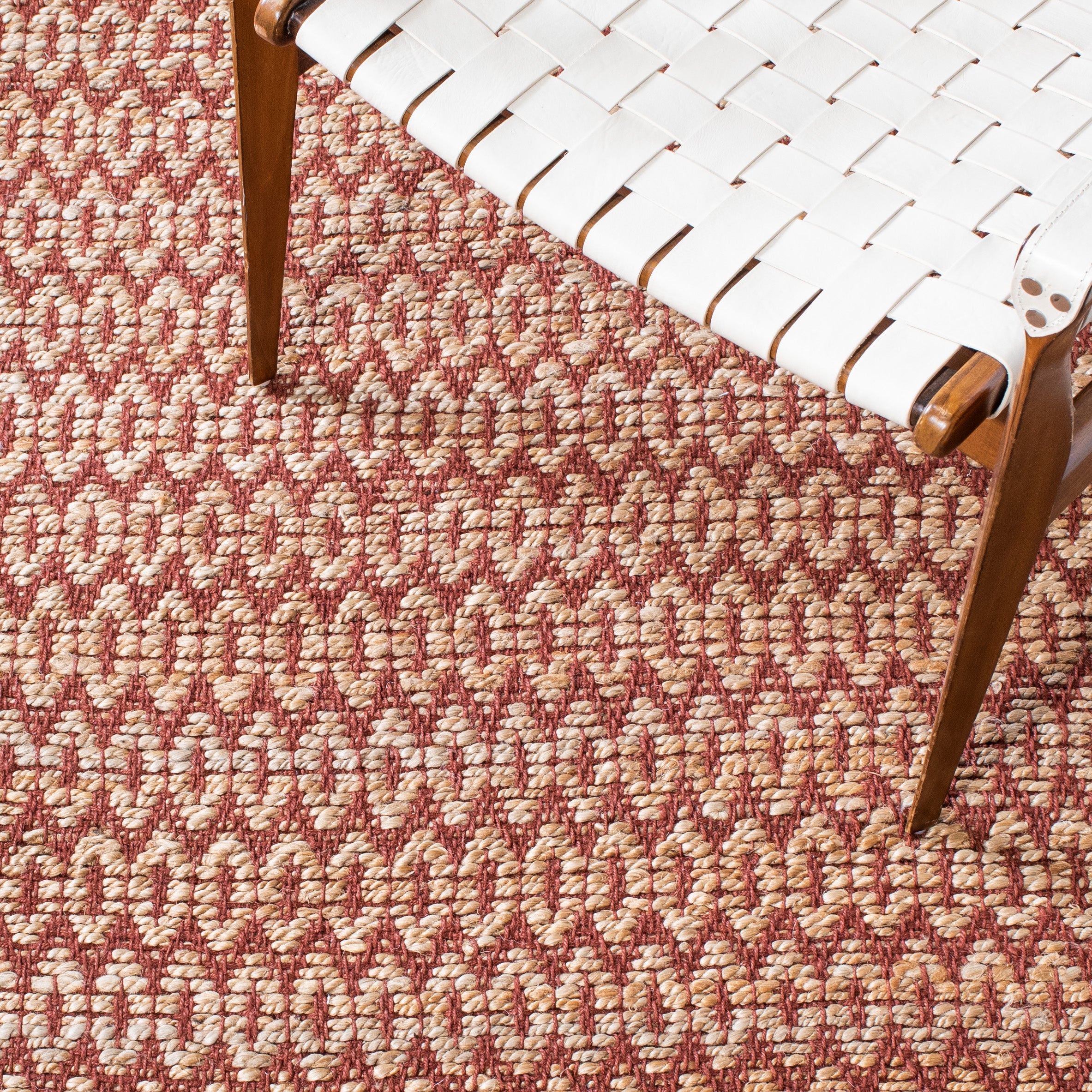 Safavieh Natural Fiber 701 Rug, NFB701 - NATURAL / RUST