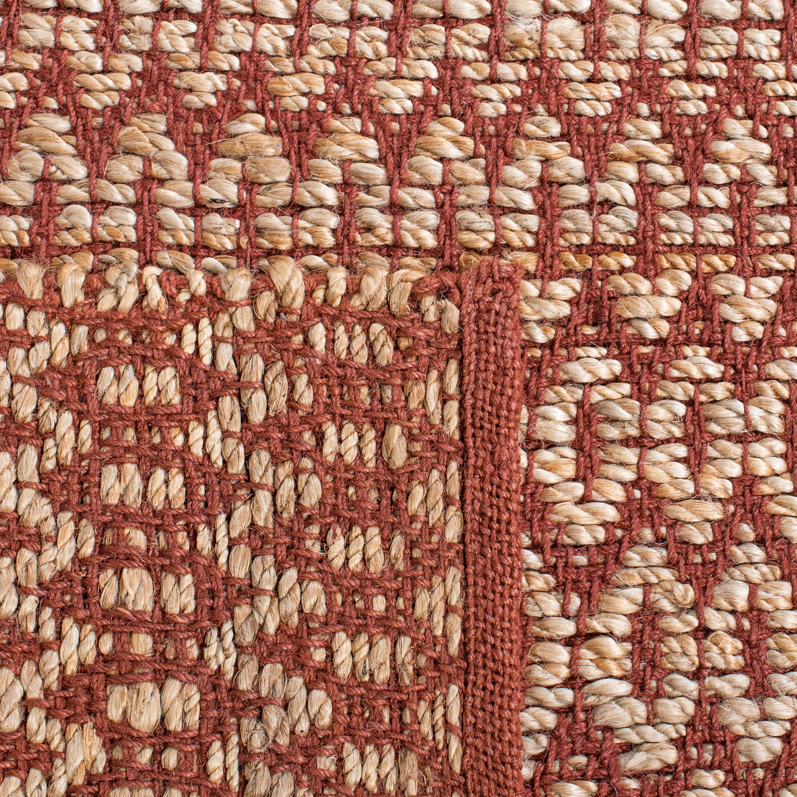 Safavieh Natural Fiber 701 Rug, NFB701 - NATURAL / RUST