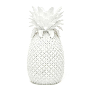 Two's Company White Pineapple Decorative Vase - Resin