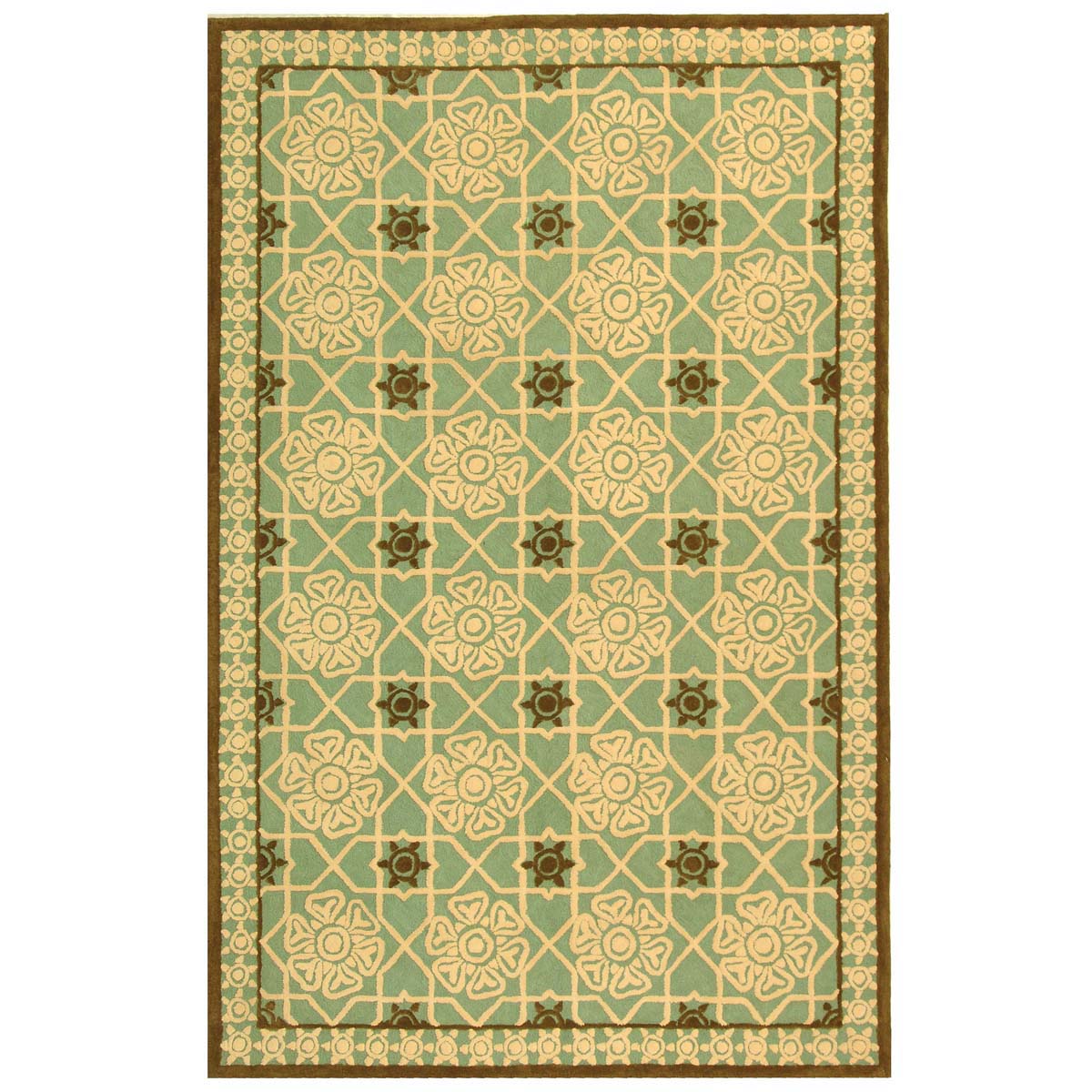 Safavieh Newport 423 Rug, NPT423 - Teal / Ivory