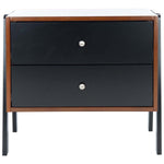 Safavieh Winchester Night Stand  , NST1400 - Walnut / Black