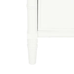 Safavieh Mina Modern Coastal 3 Drawer 25 H Bamboo Nightstand , NST3500 - White