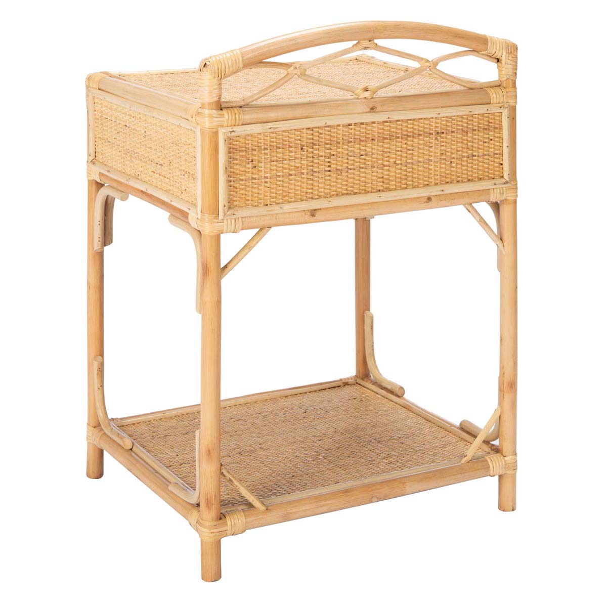 Safavieh Bea 1 Drawer 1 Shelf Nightstand , NST4000 - Natural