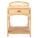 Safavieh Bea 1 Drawer 1 Shelf Nightstand , NST4000 - Natural