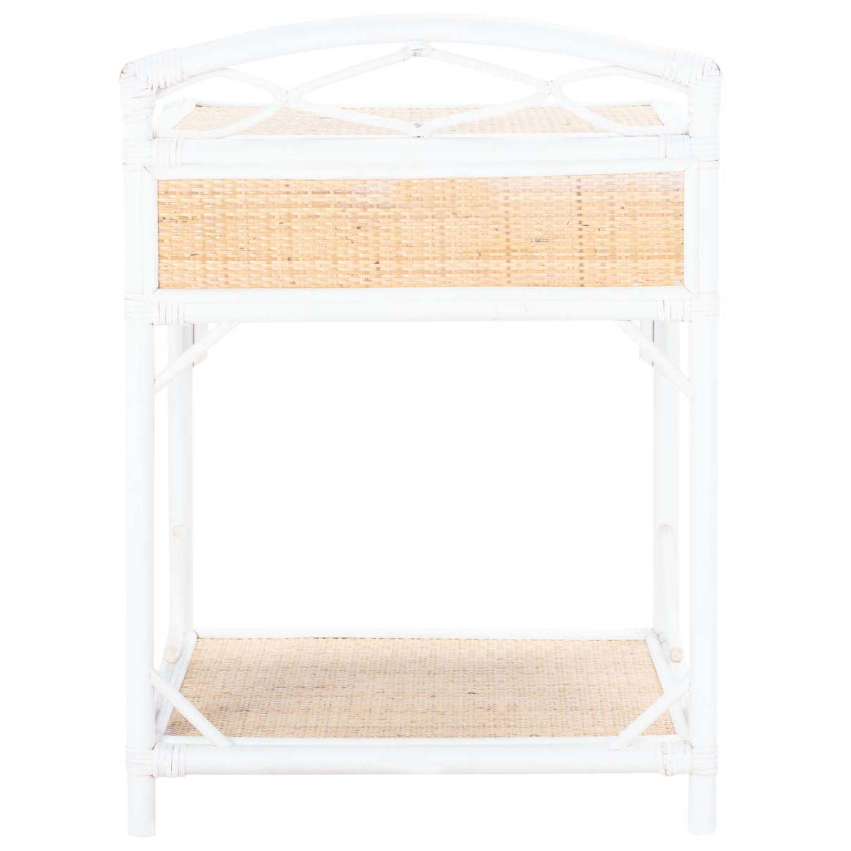 Safavieh Bea 1 Drawer 1 Shelf Nightstand , NST4000 - White / Natural