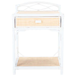 Safavieh Bea 1 Drawer 1 Shelf Nightstand , NST4000 - White / Natural
