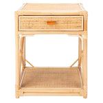 Safavieh Bali 1 Drawer 1 Shelf Nightstand , NST4001 - Natural