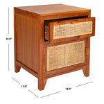 Safavieh Devon 1 Drawer 1 Door Nightstand , NST4002 - Natural