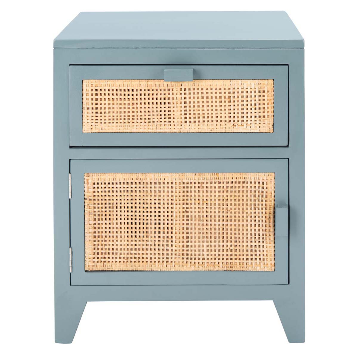 Safavieh Devon 1 Drawer 1 Door Nightstand , NST4002 - Grey/Natural