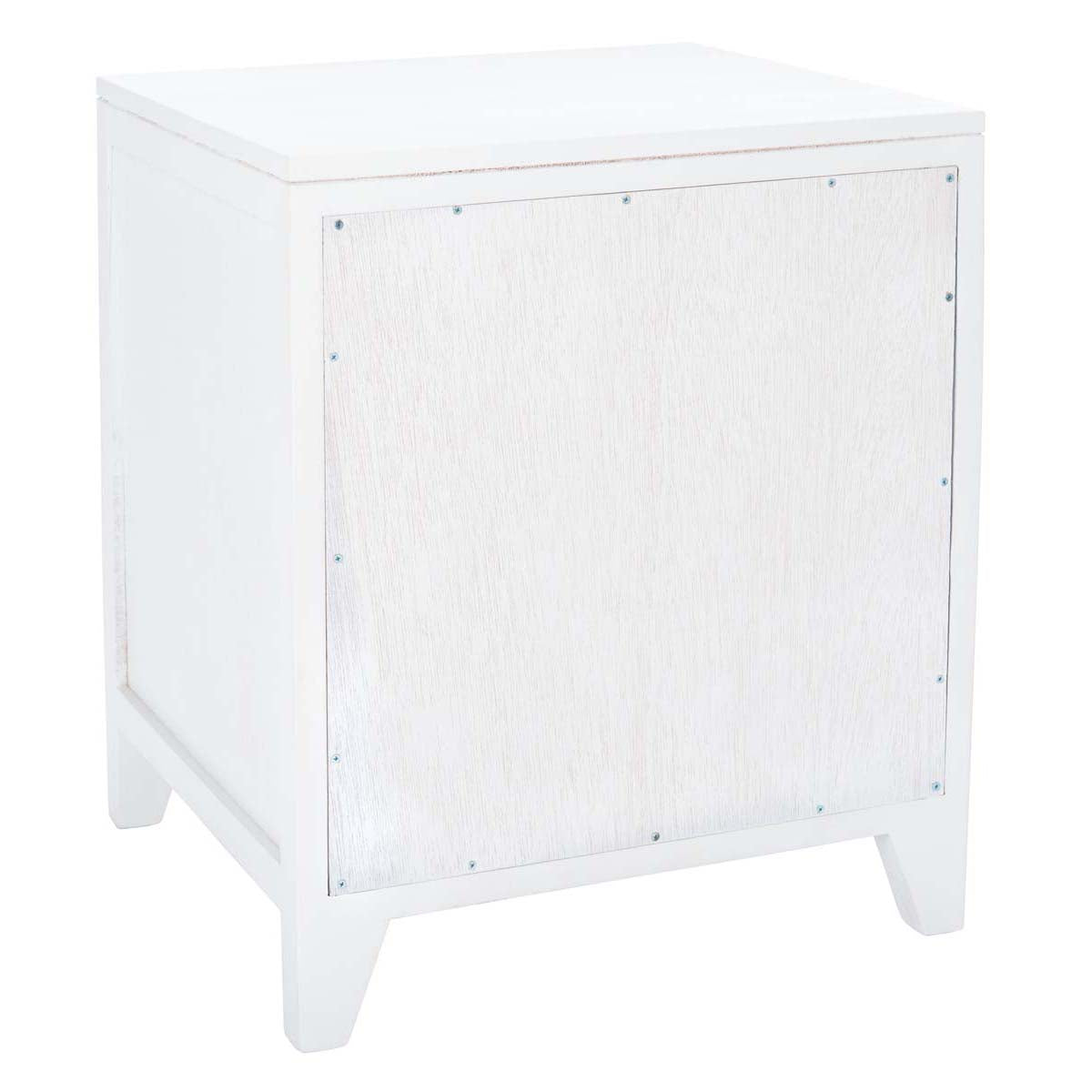 Safavieh Devon 1 Drawer 1 Door Nightstand , NST4002 - White/Natural