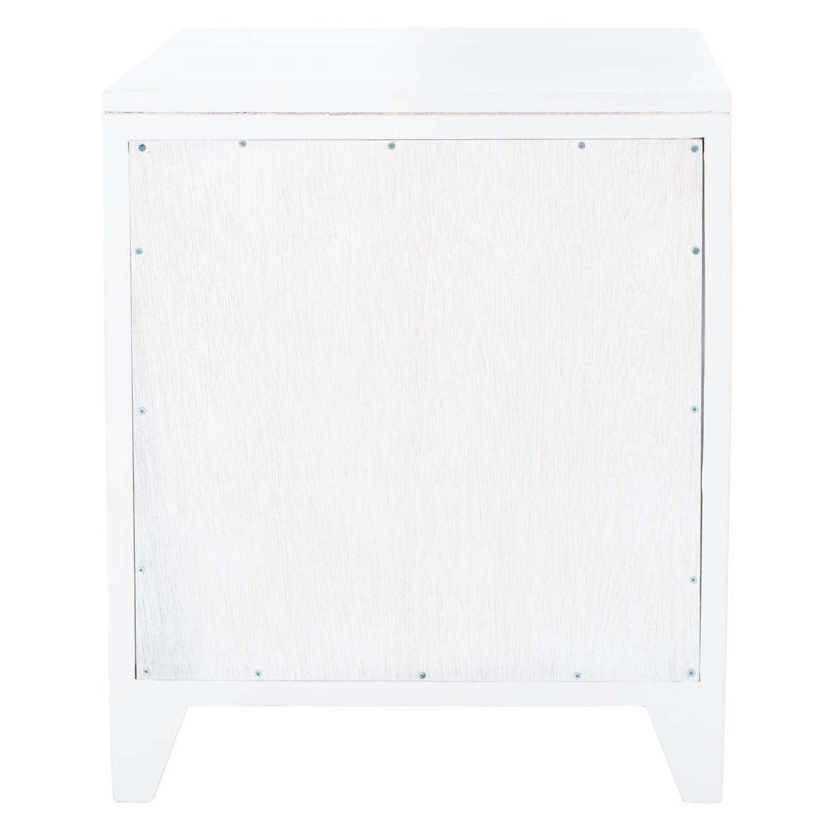 Safavieh Devon 1 Drawer 1 Door Nightstand , NST4002 - White/Natural