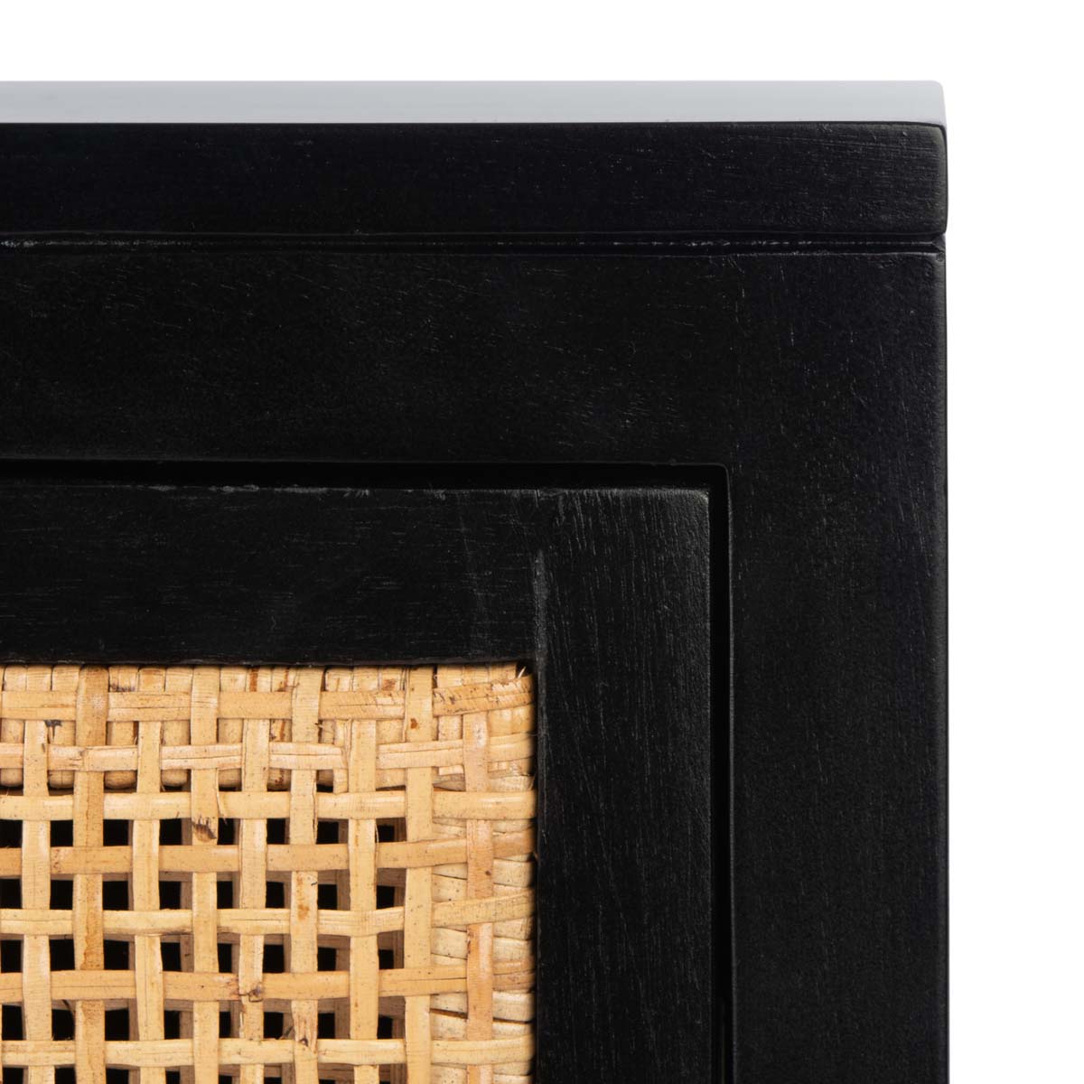 Safavieh Devon 1 Drawer 1 Door Nightstand , NST4002 - Black/Natural