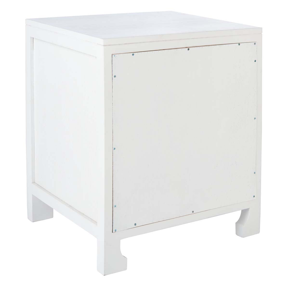Safavieh Dave 1 Drawer 1 Door Nightstand , NST4003 - White/Natural