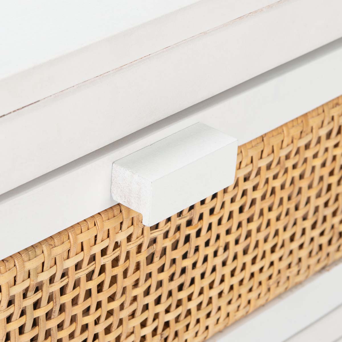 Safavieh Dave 1 Drawer 1 Door Nightstand , NST4003 - White/Natural