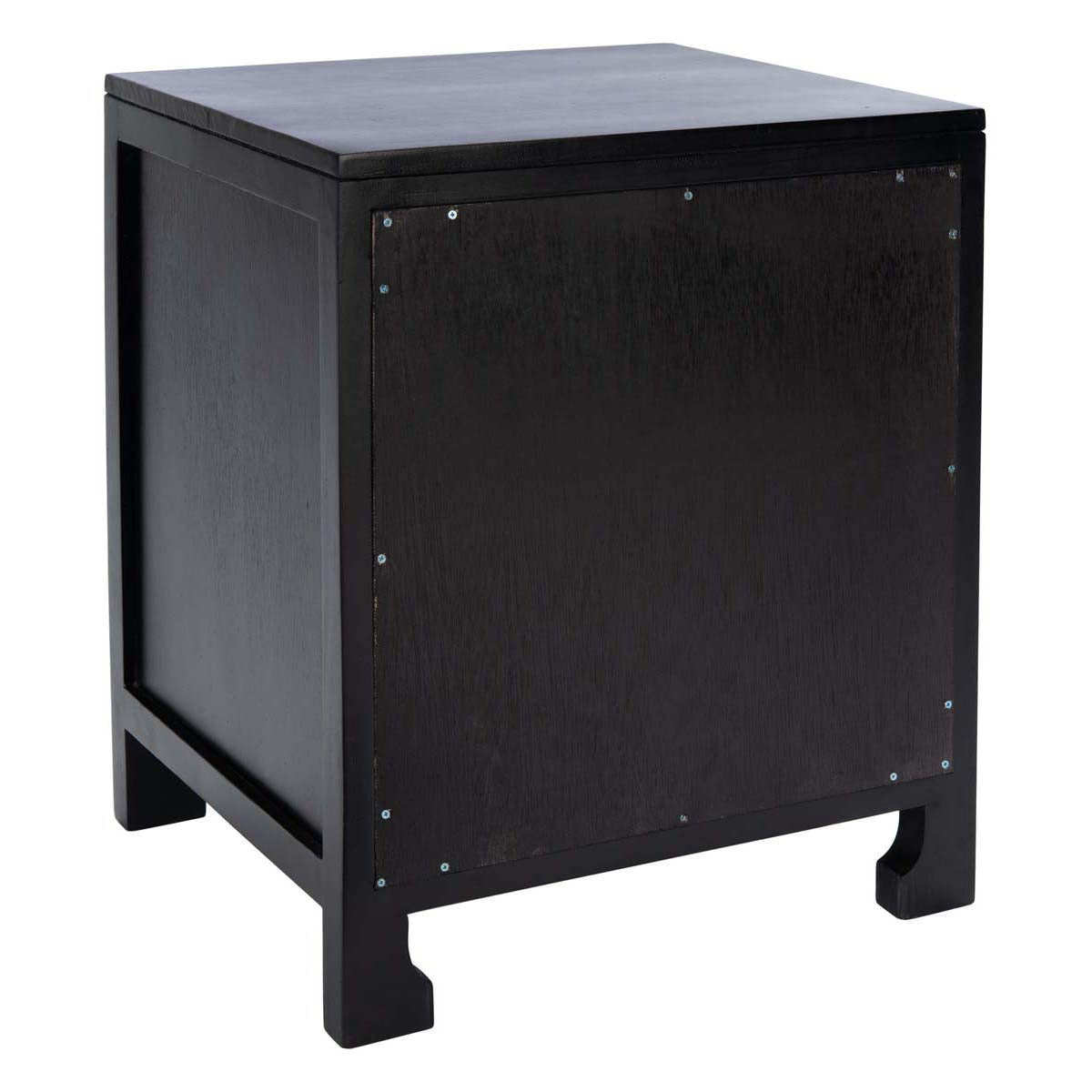 Safavieh Dave 1 Drawer 1 Door Nightstand , NST4003 - Black/Natural