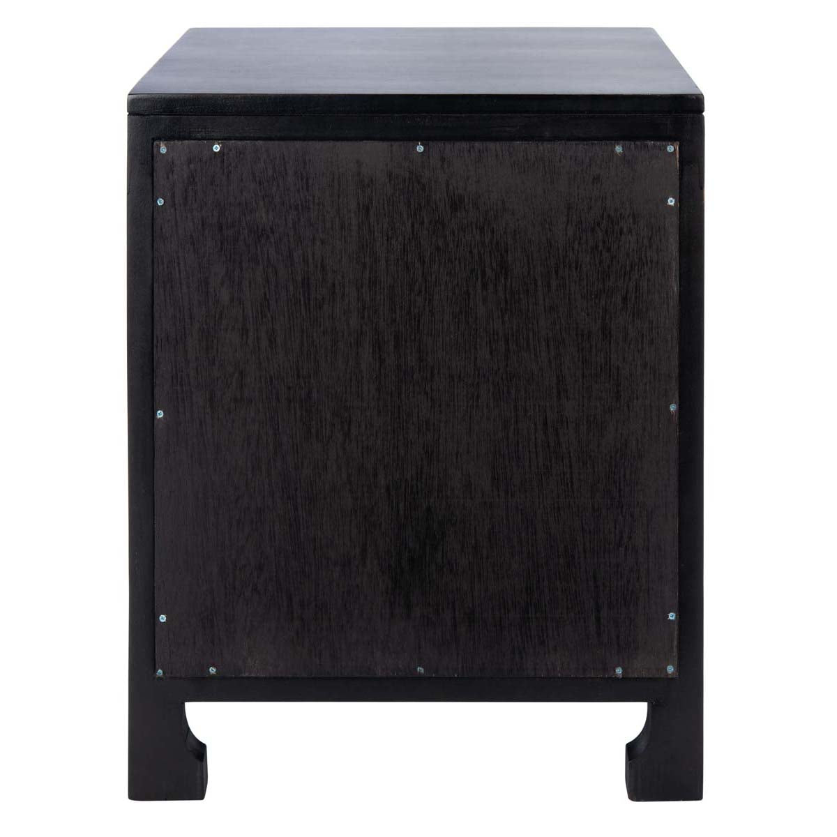 Safavieh Dave 1 Drawer 1 Door Nightstand , NST4003 - Black/Natural