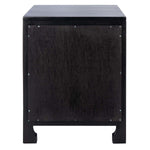 Safavieh Dave 1 Drawer 1 Door Nightstand , NST4003 - Black/Natural