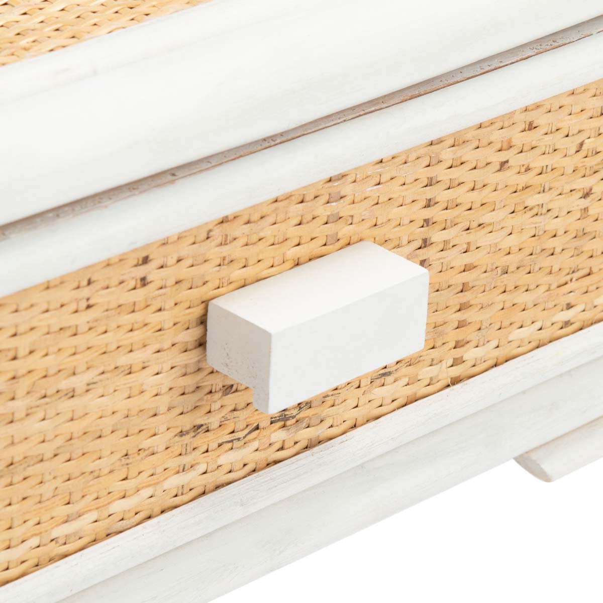 Safavieh Rumi 1 Drawer 1 Shelf Nightstand , NST4004 - White/Natural