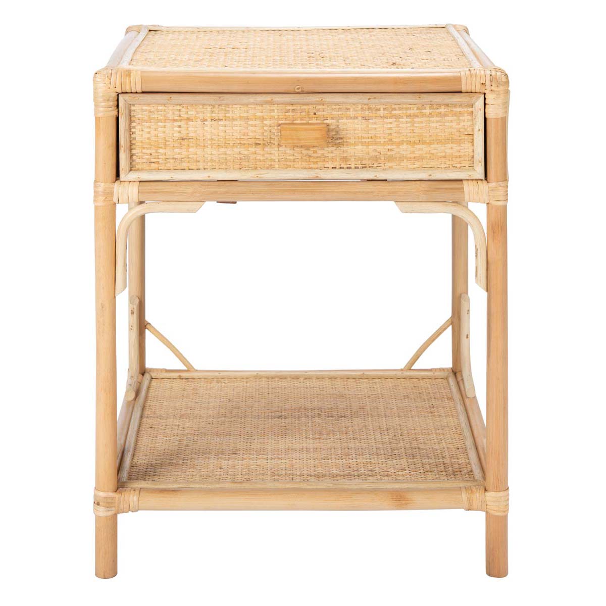Safavieh Roya 1 Drawer 1 Shelf Nightstand , NST4005 - Natural
