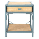 Safavieh Roya 1 Drawer 1 Shelf Nightstand , NST4005 - Grey/Natural