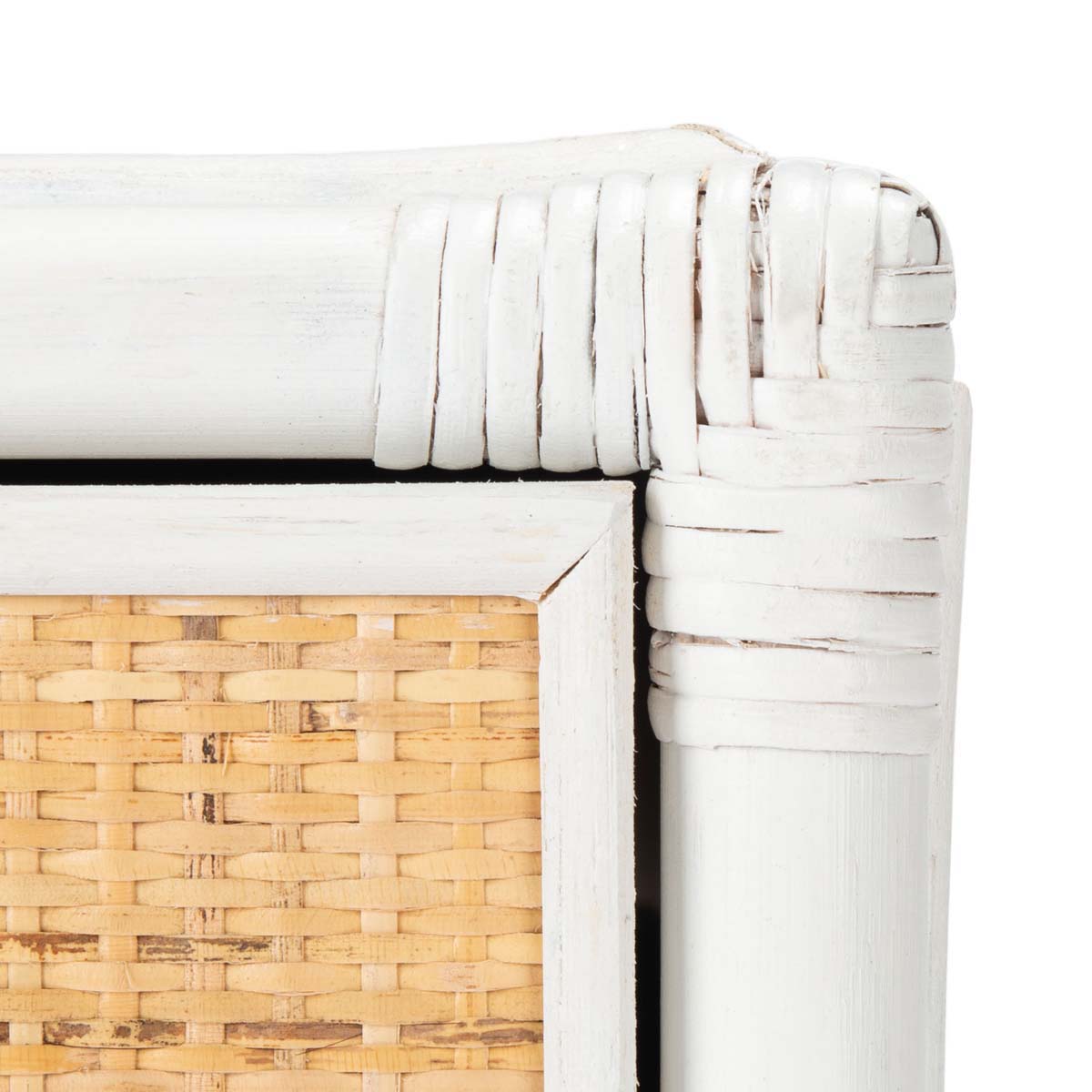 Safavieh Roya 1 Drawer 1 Shelf Nightstand , NST4005 - White/Natural