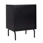 Safavieh Genevieve 2 Drawer Nightstand, NST5002 - Walnut / Black