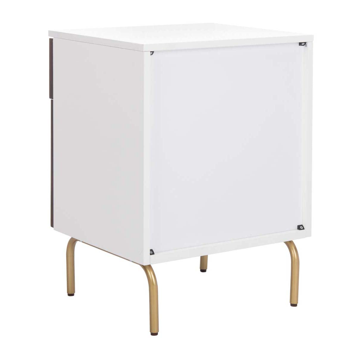 Safavieh Genevieve 2 Drawer Nightstand, NST5002 - Walnut / White