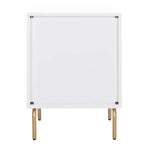 Safavieh Genevieve 2 Drawer Nightstand, NST5002 - Walnut / White