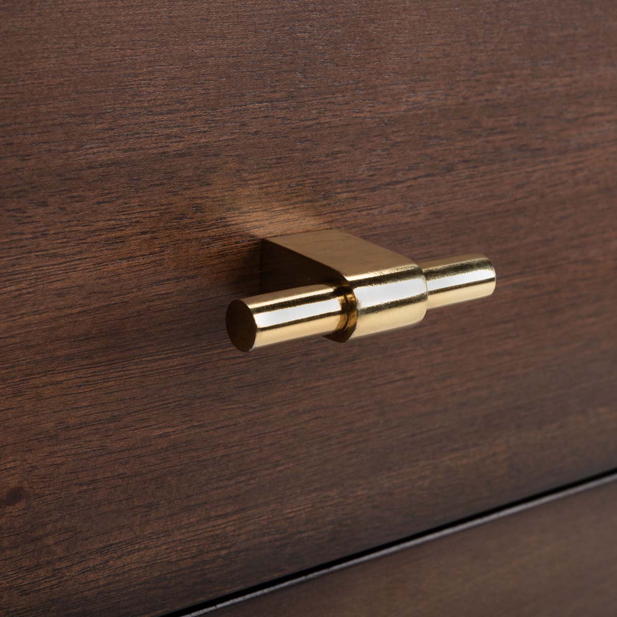 Safavieh Genevieve 2 Drawer Nightstand, NST5002 - Walnut / White